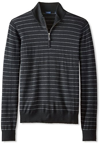 Thirty Five Kent Men's Merino Striped Quarter Zip