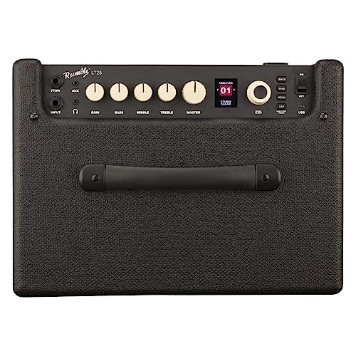 Image of Fender Rumble LT25 Bass Amplifier, Black, with 2-Year Warranty