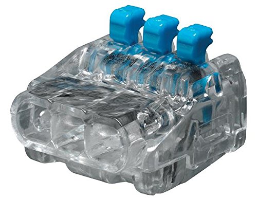 Connettori per cavi a leva, 3 porte, Pk40, Area del conduttore Csa 2,5 mm², 3 vie, corrente nominale 24A, tensione nominale 450 V, metodo di collegamento a filo Push In Lock