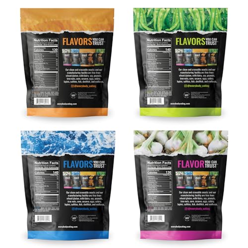 Image of Every Body Eat Gluten Free Crackers Variety Pack - Healthy Vegan Snacks, Dairy Free, Seed Oil Free Snack Crackers (Pack of 4), 4 oz Bags
