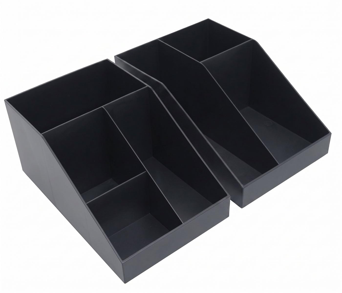 Mendler Schreibtisch Organizer HWC-Q74 29x35x26cm - schwarz