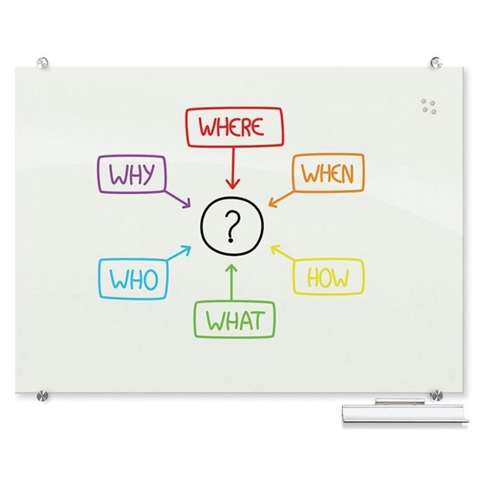 Best-Rite 32"W x 4.3"H / Glossy White / 2x3 Dry Erase Boards