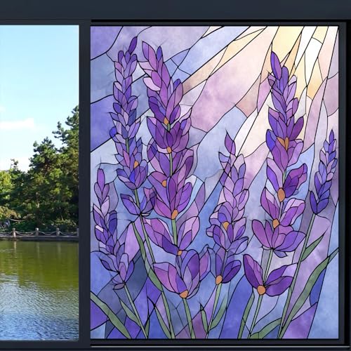 Vinilo decorativo adhesivo para ventana Dreamy Lavender 15.7x23.6 in miniatura 5