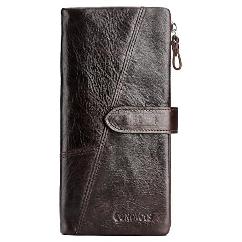 Portefeuille Contacts en cuir véritable Cover