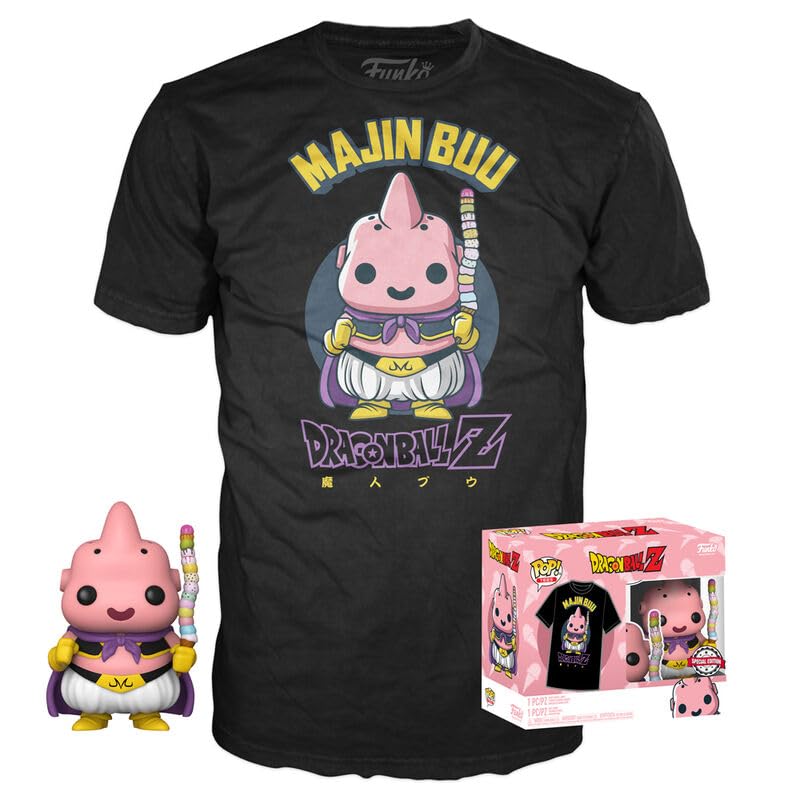 Funko Dragon Ball Z Booble Head Pop N° XX- Buu con Hielo + Camiseta (L)
