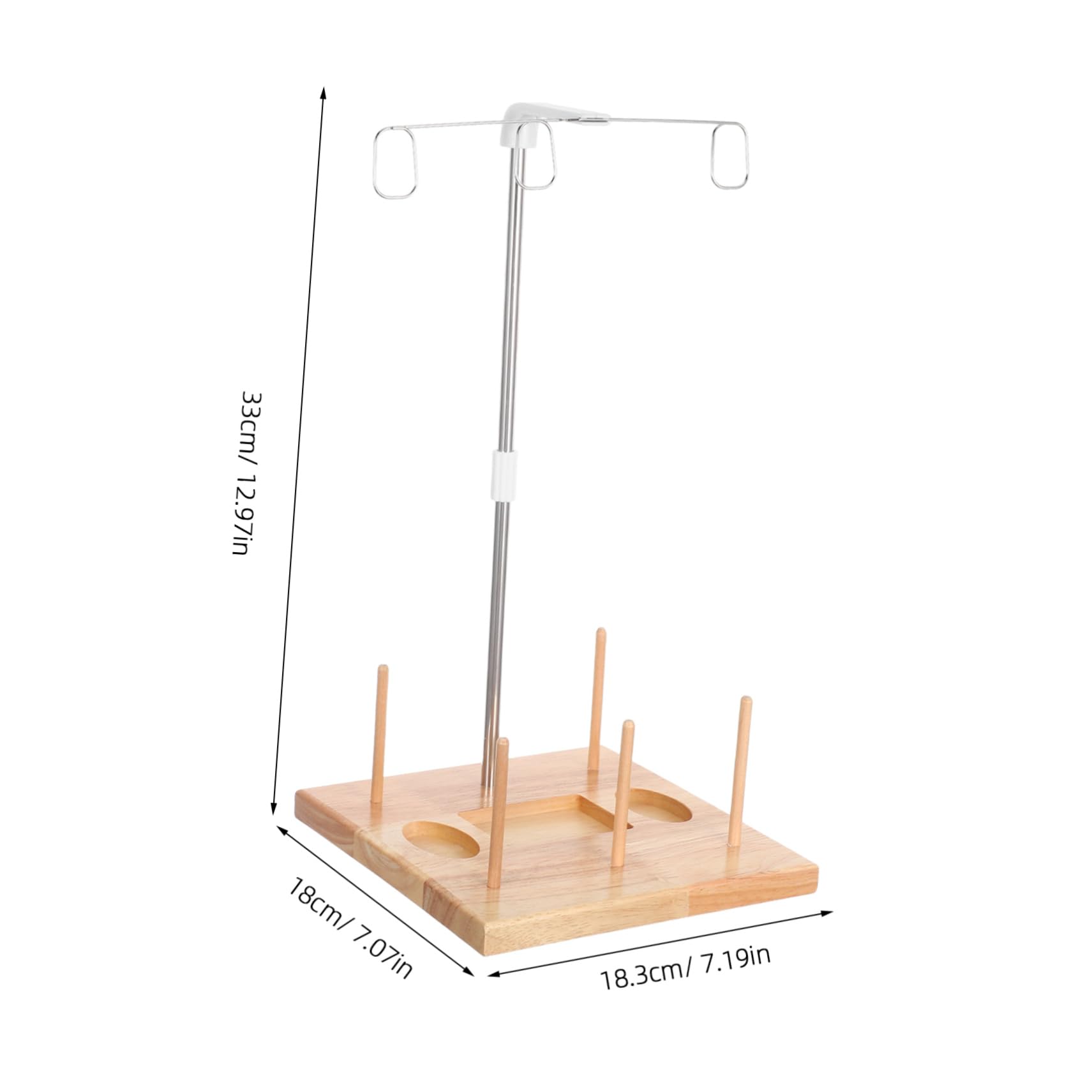 Supporto per Rocchetto in Legno Rocchetto da Cucito Supporto Filo per Rocchetti Organizer per Filo da Ricamo