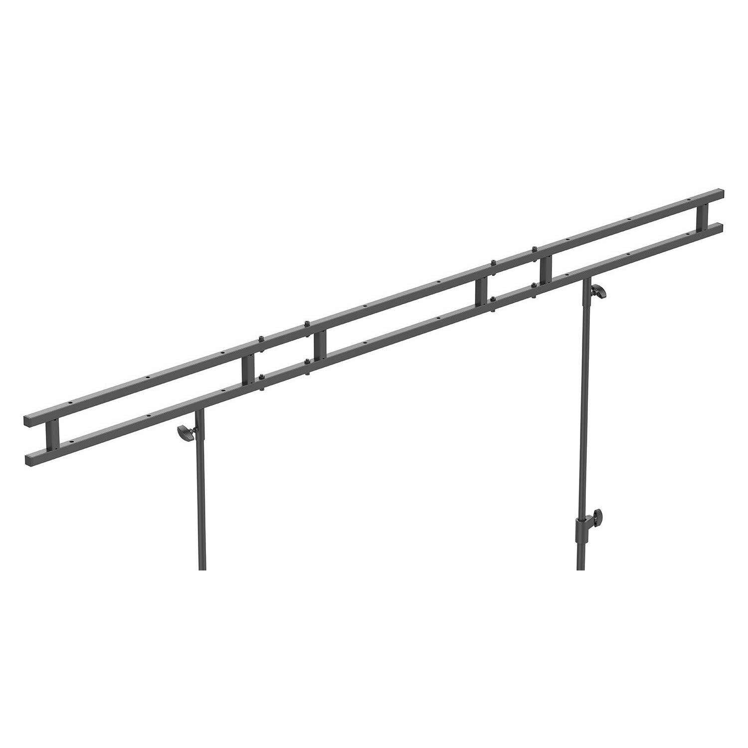Vonyx DB3 DJ Pult, großer mobiler DJ Tisch klappbar, 146 x 73 x 132 cm, inklusive Tragetasche und weißer und schwarzer Husse DJ Booth, faltbar DJ Equipment, DJ Table, DJ Stand mit Husse