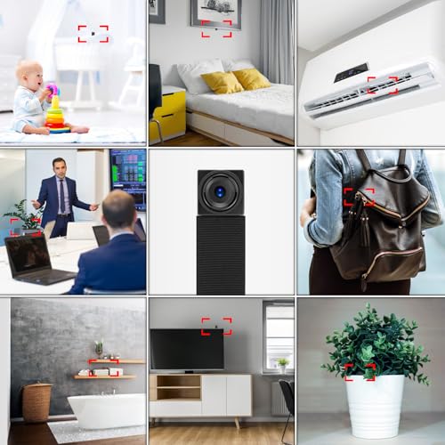 Biddsgg Mini Spy Camera with Motion Detection DIY Hidden Camera with 64G SD Card Motion Detector Suitable for Indoor and Outdoor Comprehensive Monitoring - 6