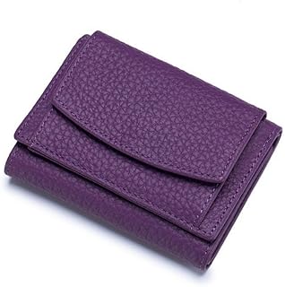 LUMoony 10 x 7 x 3 cm PU deri Mini cüzdan, menekşe rengi