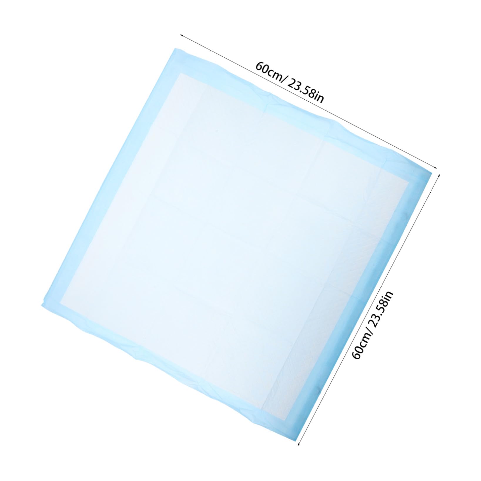 ibasenice Alèse pour Chiot Super Absorbante 60x60 Cm en Non-tissé | Format L, Usage Voiture et Cage, Absorbe le Liquide Instantanément, Lot Unitaire