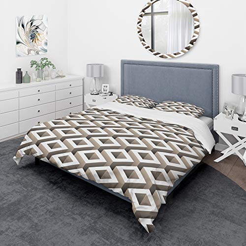 Housse de couette scandinave Boxes DesignQ pour chambre sans style - 2