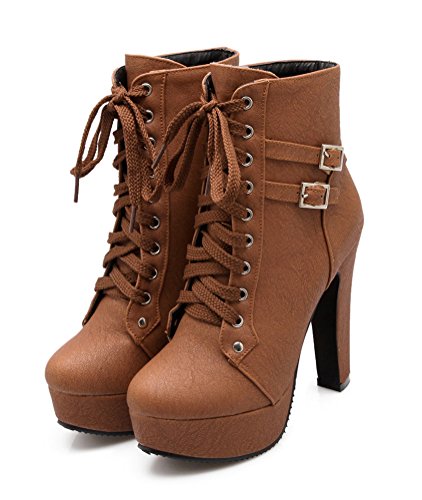 Minetom Donna Autunno Stivaletti Corti 9 Buchi