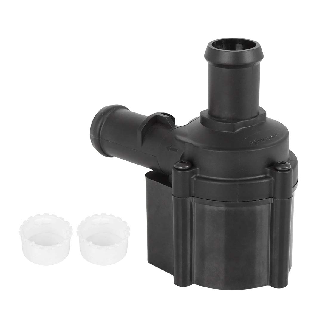 X AUTOHAUX Bomba De Agua Auxiliar Refrigerante para Audi A3 04-12 1pc | OE 5Q0965561B, Color Negro Y Blanco, Material Plástico Y Metal, Tamaño 8.5x6x9.2cm, Para Audi A4/A5/A6, Para VW Golf 13