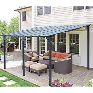 U-MAX 10' x 14' Outdoor Pergola Gazebo, Wall-Mounted Lean to Metal Awnings Gazebos on Clearance for Patio, Large Panel Roof Pergolas and Gazebo for Outdoor Use U MAX 10 x 14 Outdoor Pergola Gazebo Wall Mounted Lean to Metal Awnings Gazebos on Clearance for Patio Large Panel Roof Pergolas and Gazebo for Outdoor Use