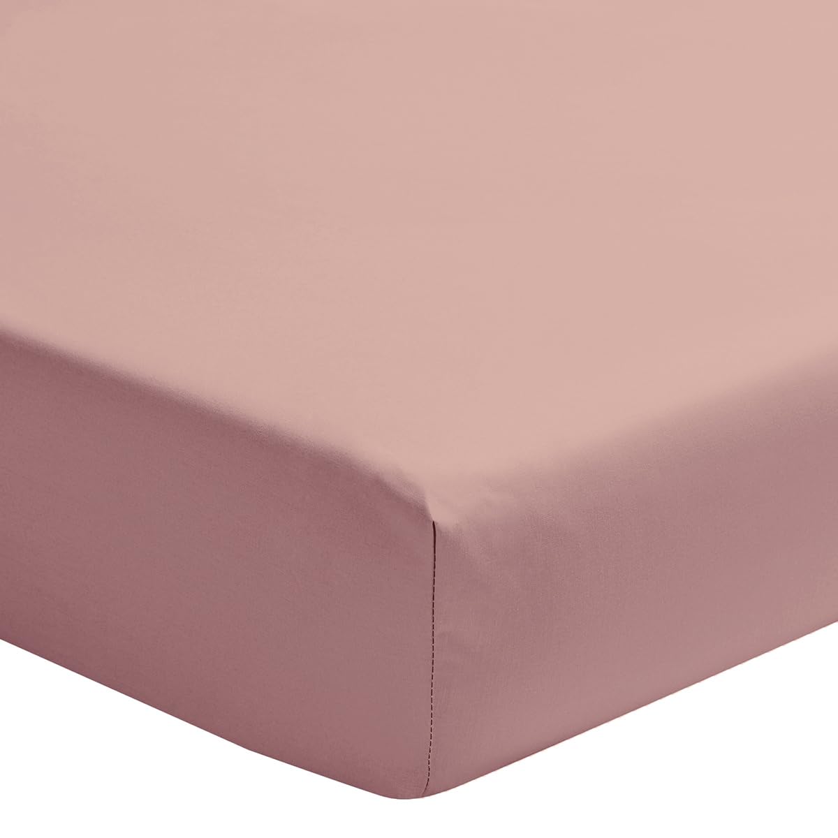 Plain Dyed Cotton Percale Fitted Sheet, Premiere, 180 x 200 cm, ESSIX