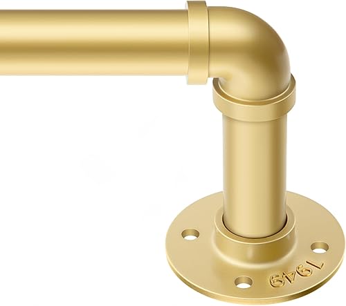 Miniatura 15 de Zeerobee Barras de cortina para ventanas de 120 a 240, barra de cortina negra envolvente industrial de 1 pulgada, barra de cortina ajustable