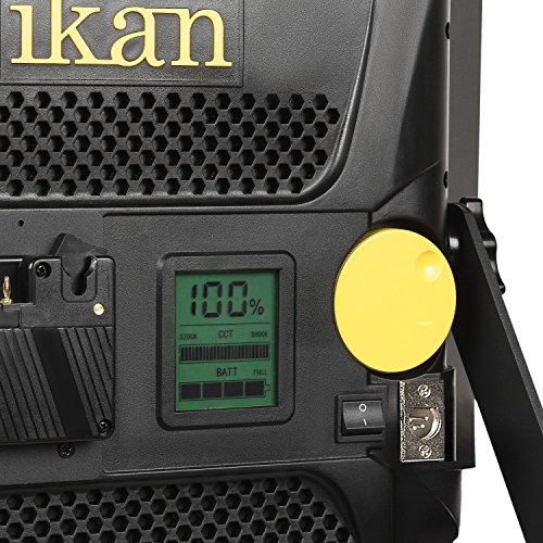 Éclairage LED Ikan RB10 Rayden 1x1 bicolore 3200K 5600K noir studio field