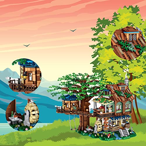 Newzaccit Tree House Bricks Model Toys Set, 4761Pcs Build And Display Challenge House Mini Blocks Kit For Teen Boy Girl Age 14+, Toy Building Set For Any Hobbyists(4761 Pieces) #TOP1