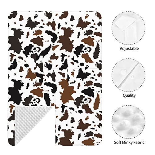 Image of Cow Car Seat Covers for Babies Carseat Canopy Cover Nursing Cover for Boys Girls Baby