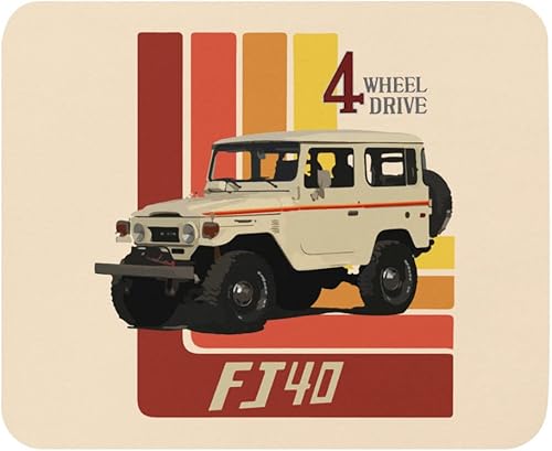 Retro Land Cruiser FJ40 SUV alfombrilla para ratón