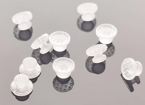 Botones linguales de cerámica dentales compuestos ortodónticos transparentes Bondable Base redonda (paquete de 10)