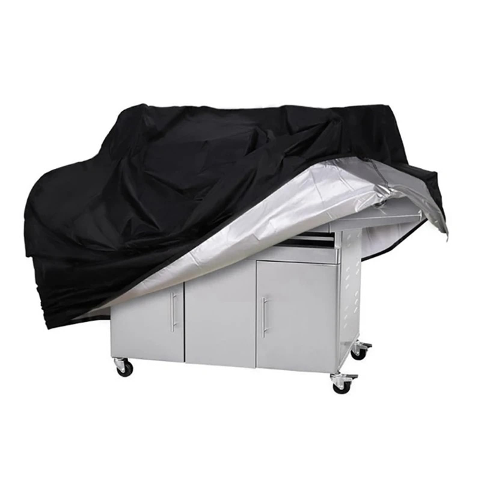 Copertura for Barbecue da Esterno Impermeabile W/e/b/e/r Copertura for Barbecue Resistente alla Pioggia Copertura for Barbecue da Esterno Griglia Rotonda for Barbecue Nero(148x61x122cm)