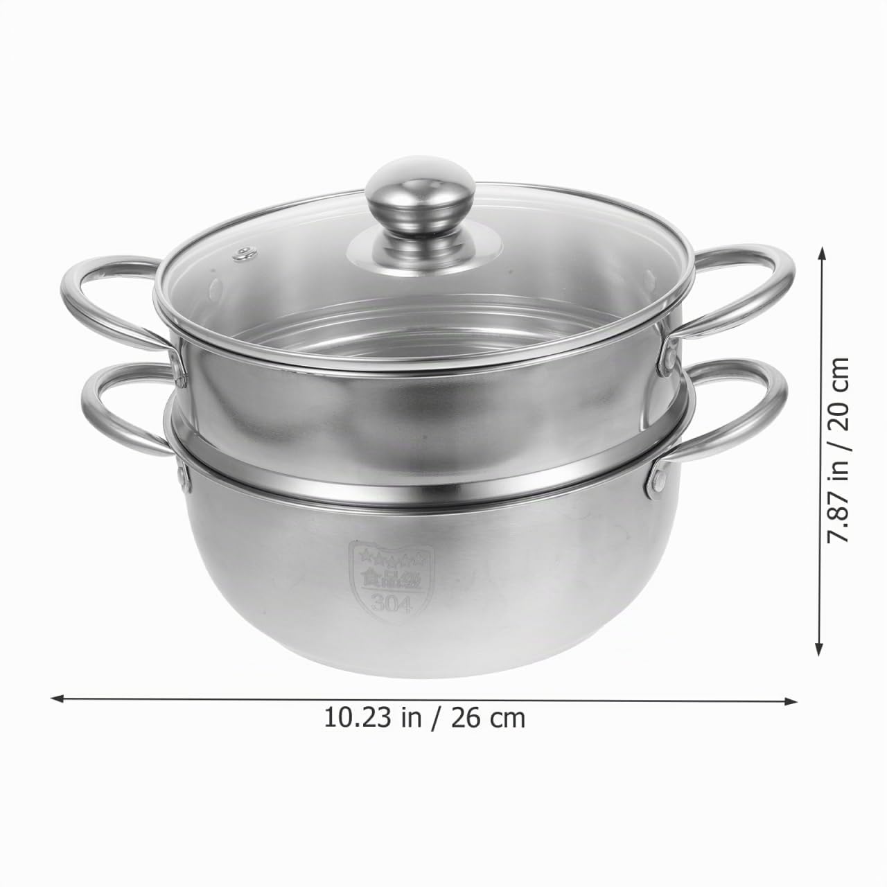 Olla de Vapor de Acero Inoxidable 1 Pieza, Capa Gruesa