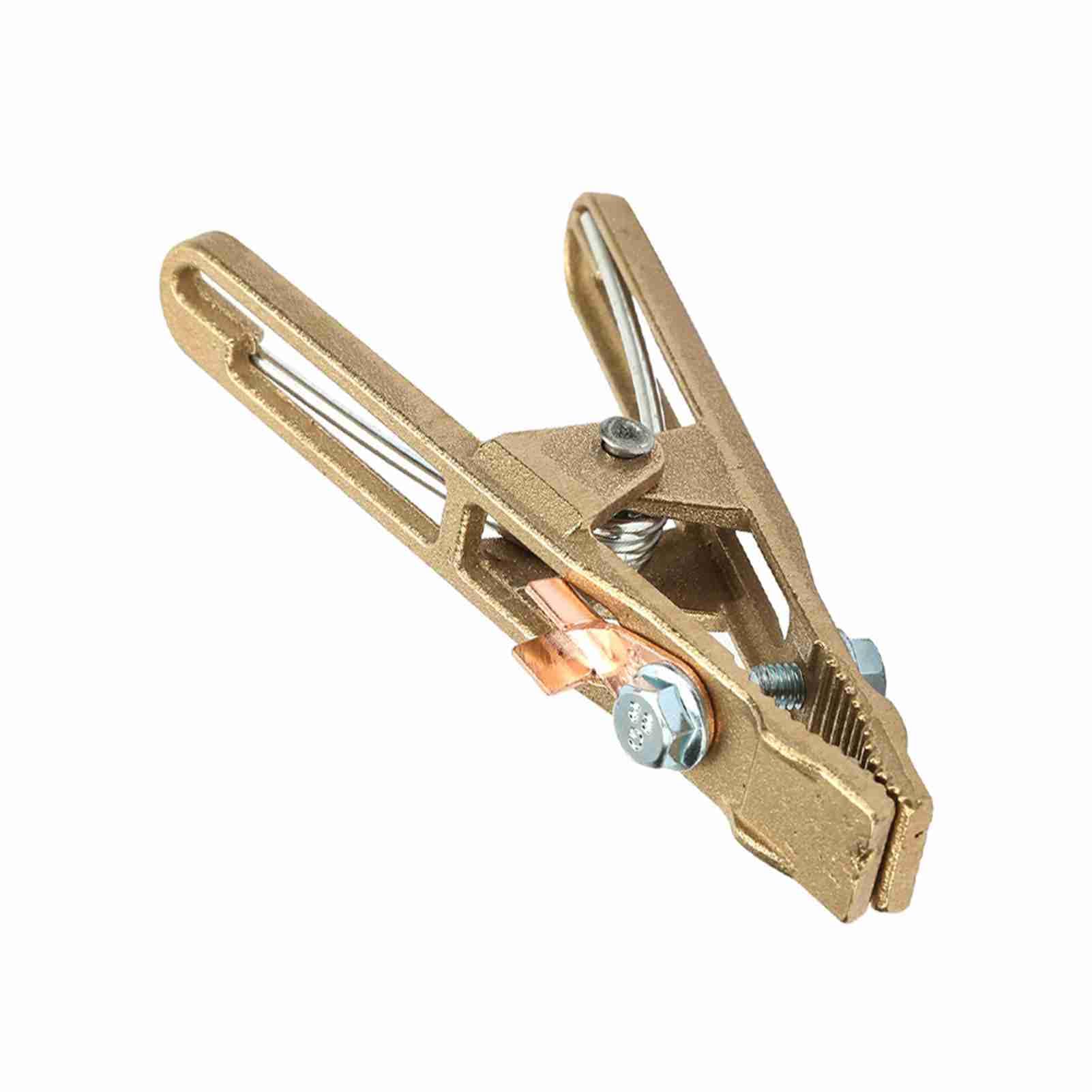 Brass A Shape Ground Welding Earth Clamp, Welder Earth Ground Cable Copper Grip Clip Clamp for Welding Machine (260A)