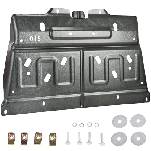 Upgrade Manganese Steel Splash Panel Shield Compatible with 2015-2024 Ford F150 with Gasoline Engine (Underbody Panel Not Fit Raptor Model/3.0L Diesel) Front Under Car Engine Lower Cover ML3Z-7222-D