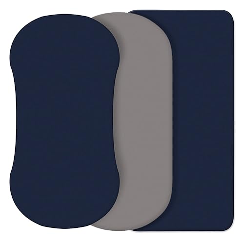 Miniatura 7 de CaSaJa Juego de sábanas de moisés blanco de 3 unidades, tacto suave y sedoso con cómoda superficie de siesta para bebé niño y niña, ajuste flexible,