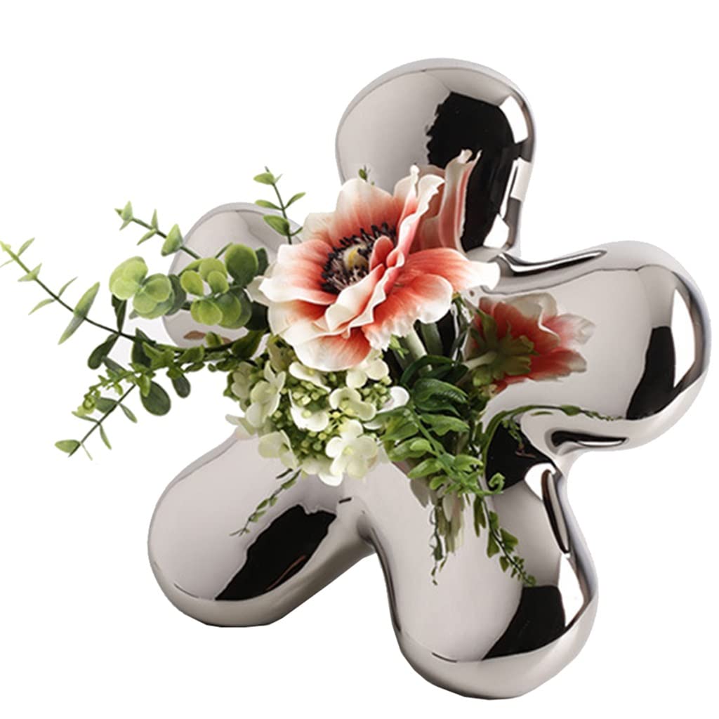 ceramic vase, Clay Vase for Flowers Hand Bud Ceramic for Living Room Centerpieces, Creative Gift