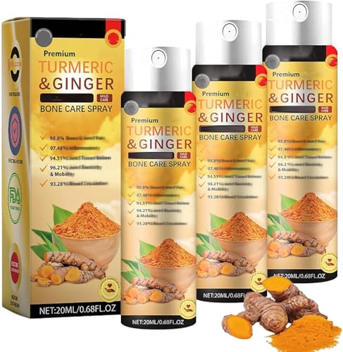 Image of Joint & Bone Therapy Turmerics Ginger Treatment Sprays, Turmerics Joint Pain Relief Sprays, Turmeric Ginger Bone Therapy Spray, Arthritis Relief Spray, for Women Men (3pcs)