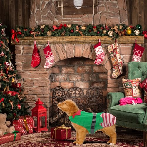 Disfraz navideño para perro talla XXL color verde miniatura 4