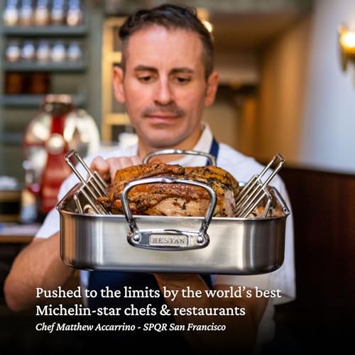 Hestan - Stainless Steel Classic Roaster with Rack, Induction Cooktop Compatible - Thumbnail 5