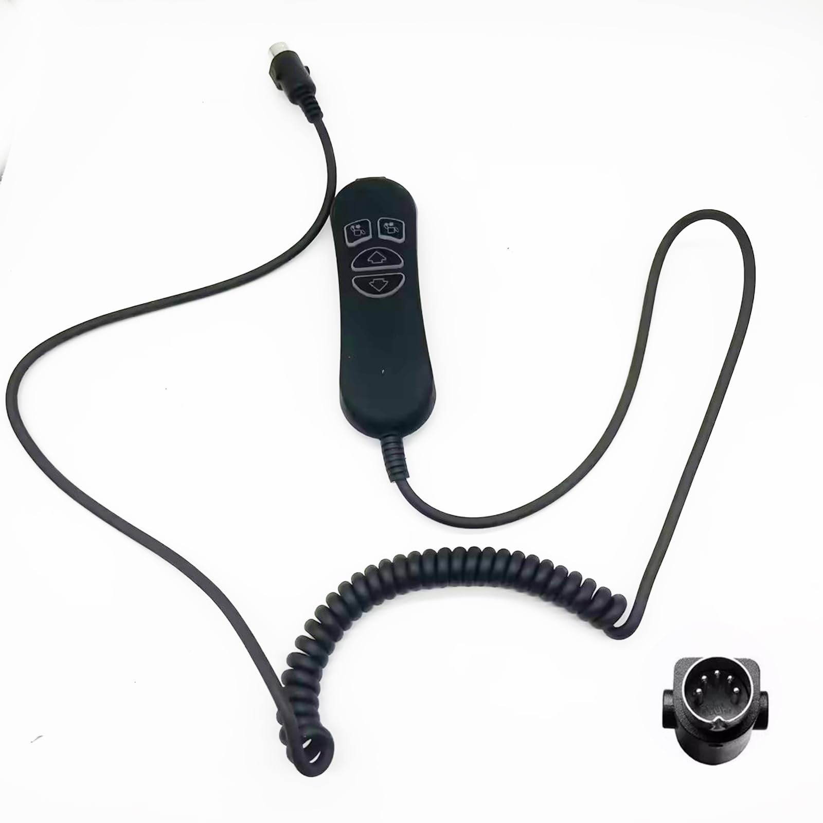 AMPSTOE Recliner Remote 4 Button 5 Pin Lift Chair Remote USB Backlight for Lift Chair