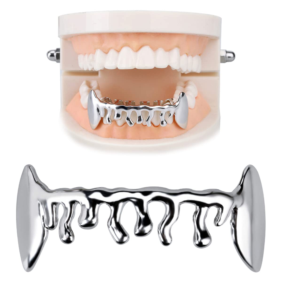 Amazon.co.jp: ハロウィン 水滴 歯 グリル ボトム 歯 グリルズ ヒップ