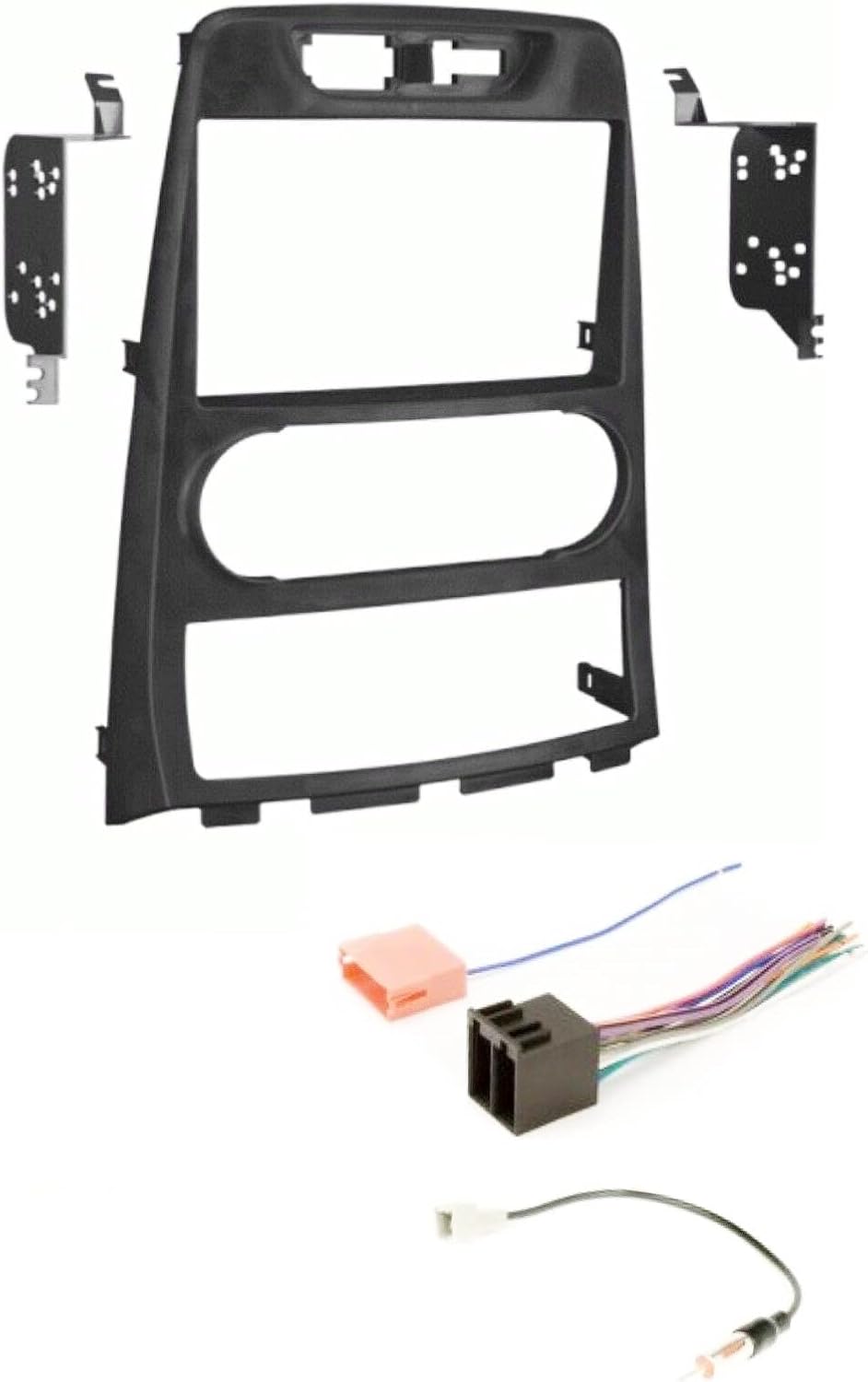 ASC Audio Double Din Car Stereo Kit, Black, Made for 2010-2012 Hyundai Genesis Coupe w/Manual A/C