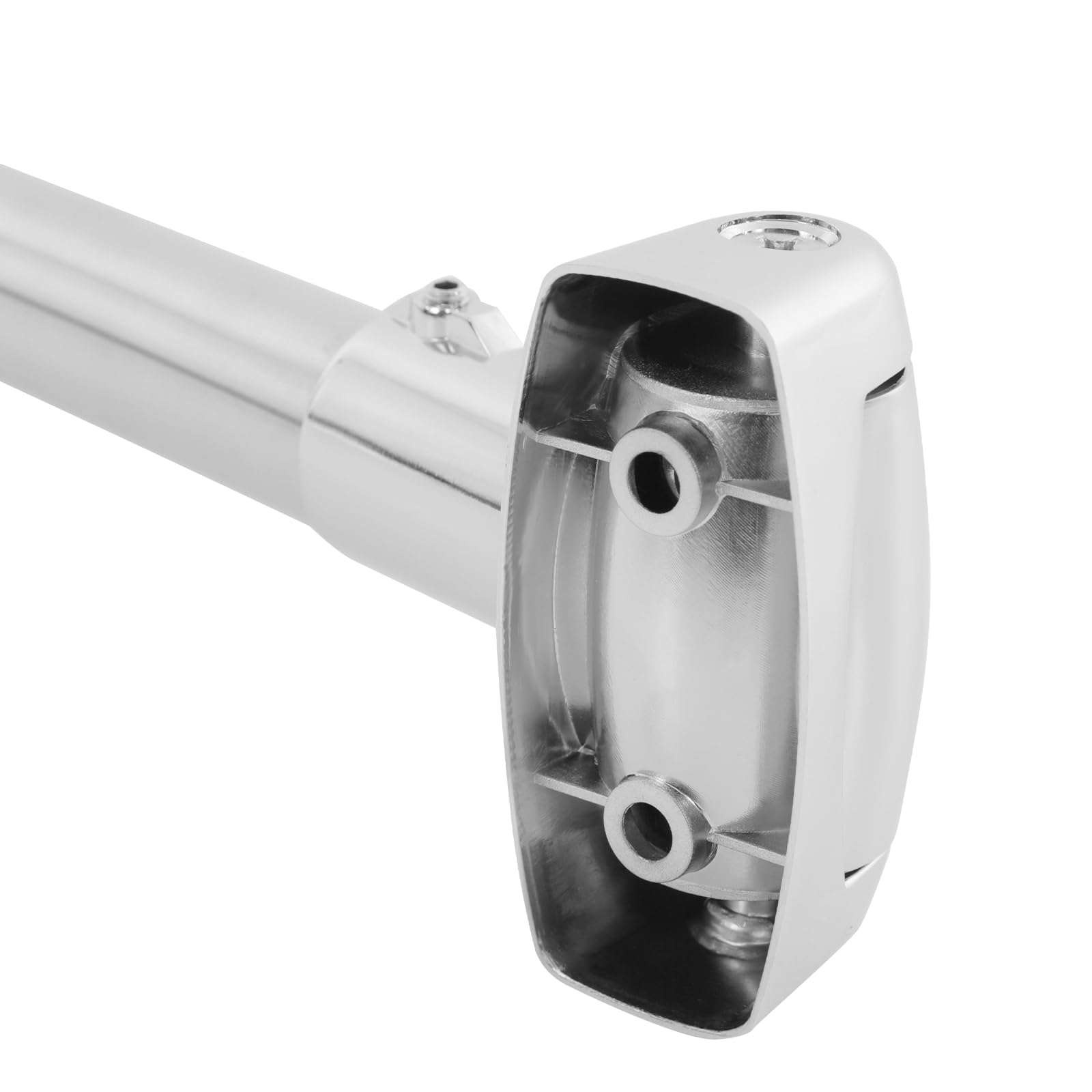 OUKANING Tringle à rideau de douche incurvée en acier inoxydable 304 et alliage de zinc - Réglable de 122 à 183 cm - Pour baignoire/douche - Charge maximale : 25 kg - Tringle de douche extensible avec