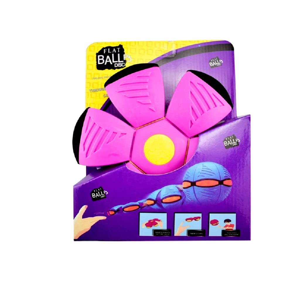 Majo Air Hover Outdoor Garden Beach Game Activity Toy, New Flying Saucer Flat Ball Disc Magic Deformation Vent Ball Frisbee Parent-Child Interactive Toy (Set of 1)