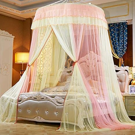 Amazon Co Jp ベッドキャノピーダブルカラーハングモスキートネットプリンセスベッドテントカーテン折りたたみ式キャノピーベッドの上 エレガントなフェアリーレースドッセル ピンクイエロー 平均サイズ ホーム キッチン Amazon Co Jp ベッドキャノピーダブルカラーハングモスキートネットプリンセスベッドテントカーテン折りたたみ式キャノピーベッドの上 エレガントなフェアリーレースドッセル ピンクイエロー 平均サイズ ホーム キッチン
