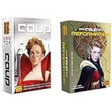 Coup Game Bundle Including Coup (The Dystopian Universe) and Coup Reformation Expansion by Indie Boards and Cards (2 Items)