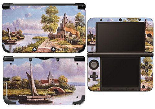 Fairy Tale Town Painting 3DS XL Vinyl Skin Decal Sticker for 3DS XL
