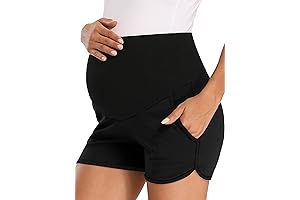 CRZ YOGA Women's Maternity Shorts: Pregnancy and Postpartum Comfort