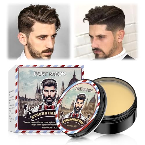Pomada para hombre, Producto de peinado para hombres con fijación remodelable y acabado natural, cera para todo tipo de cabello