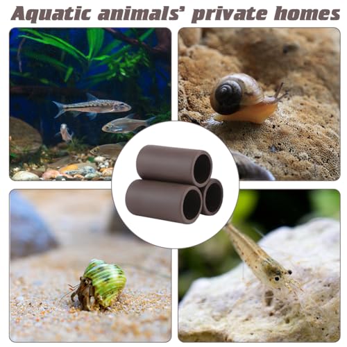 Editbar Aquarium Ceramic Spawning Cave, 3 Shrimp Cave Aquarium Decoration, Catfish Cave Aquarium, Clay Fish Tank Accessories - Image 4