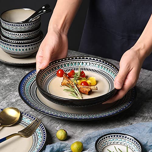 Amazon｜欠け防止食器、セラミック食器セット、プレートとボウルセット