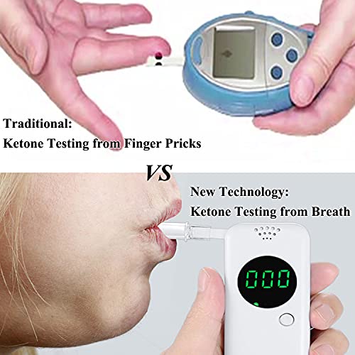 Anntoo Ketosis Breath Meter Portable Ketone Breathalyzer Digital Ketone Breath Analyzer With 10 Mouthpieces #TOP1