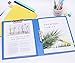 Double Strong Clips File Folder Report Cover, Punchless Binder, Office Project Folder, Commercial or School Documents File Folder, for Letter Size or A4 Size, 100 Sheet Capacity, Blue,2 Pack