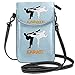 Produktbild Schwarz Weiß Karate Kleine Crossbody Handy Geldbörse Tasche Smartphone Geldbörse Geldbörse Mit Abnehmbarer Gurt
