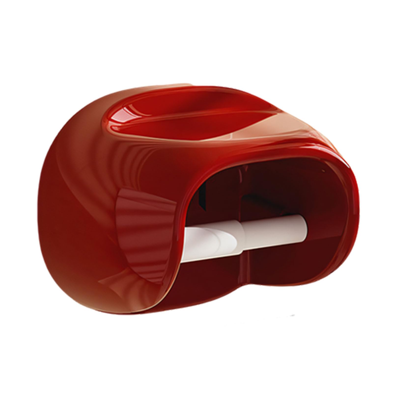 Modern Wall Mounted Tissue Dispenser Strong Adhesive Backing Dispenser and Storage Rack Space Saving Bathroom Shelf